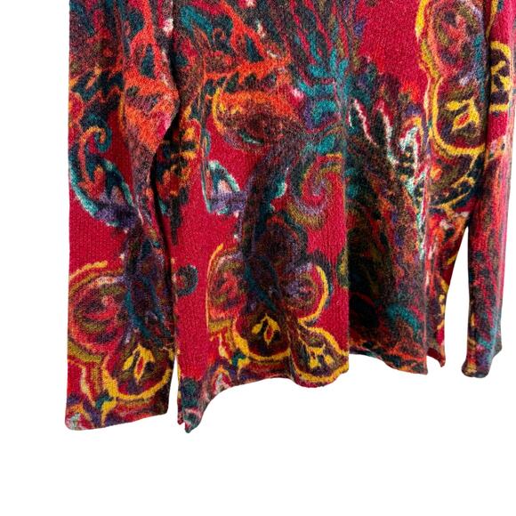 Habitat Sz Small Wearable Art Knit Sweater Blouse Shirt Top Christmas Artsy - Picture 4 of 7